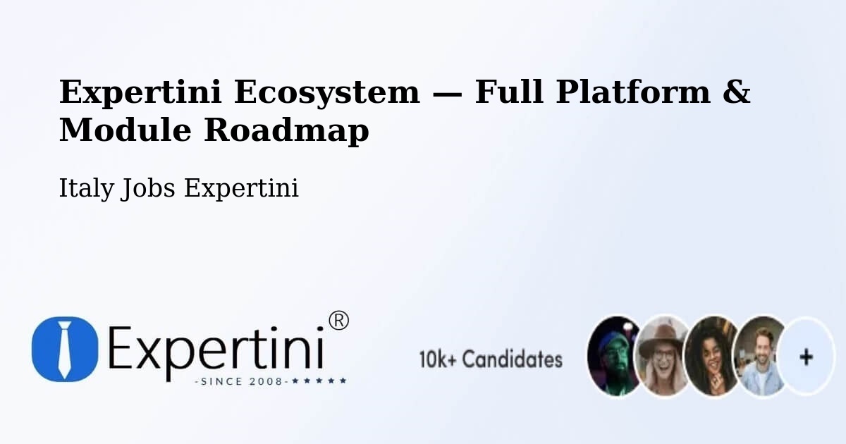 Expertini Ecosystem — Full Platform & Module Roadmap – Setzu
