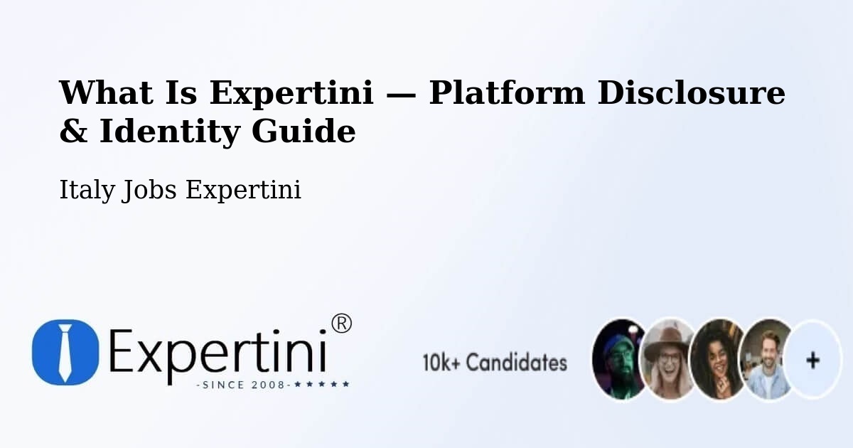 What Is Expertini — Platform Disclosure & Identity Guide – Setzu